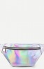 Iridescent Fanny Pack With Skinny Belt